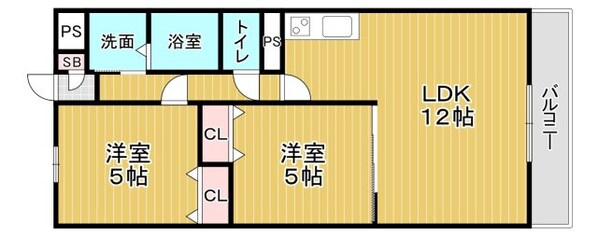 深江橋駅 徒歩5分 1階の物件間取画像